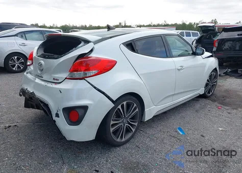 2016 Hyundai Veloster Turbo из США, поврежденный, VIN KMHTC6AE2GU269472